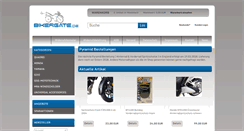 Desktop Screenshot of bikergate.de